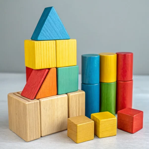 Wooden Building Blocks Set